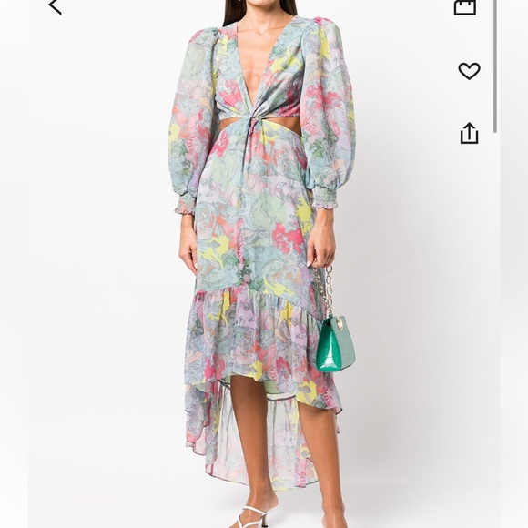 Alice + Olivia x Lola Schnable Katia Midi Dress - Picture 2 of 5